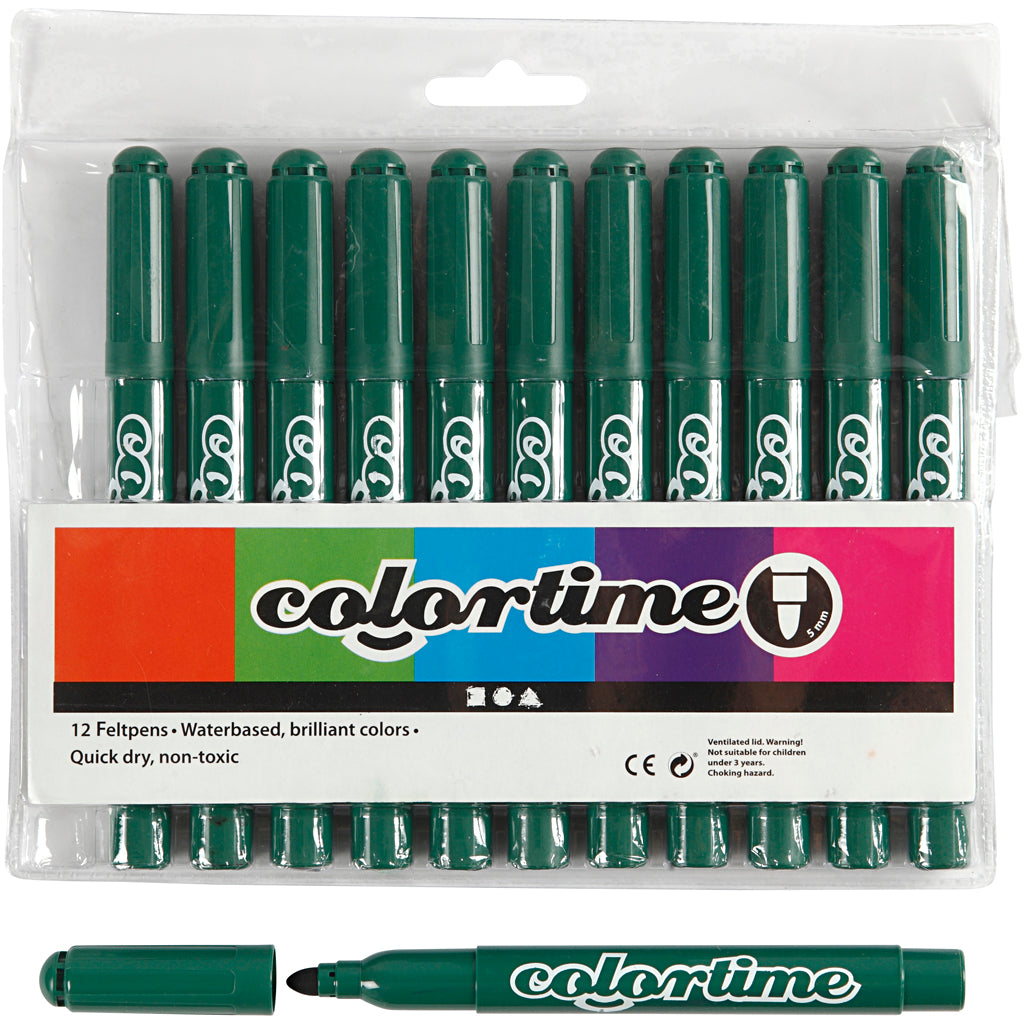 Creativ company groene jumbo stiften, 12st.