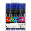 Fineliner Colortime, larghezza tratto 0,6-0,7 mm, blu scuro, 12 pezzi 1 scatola