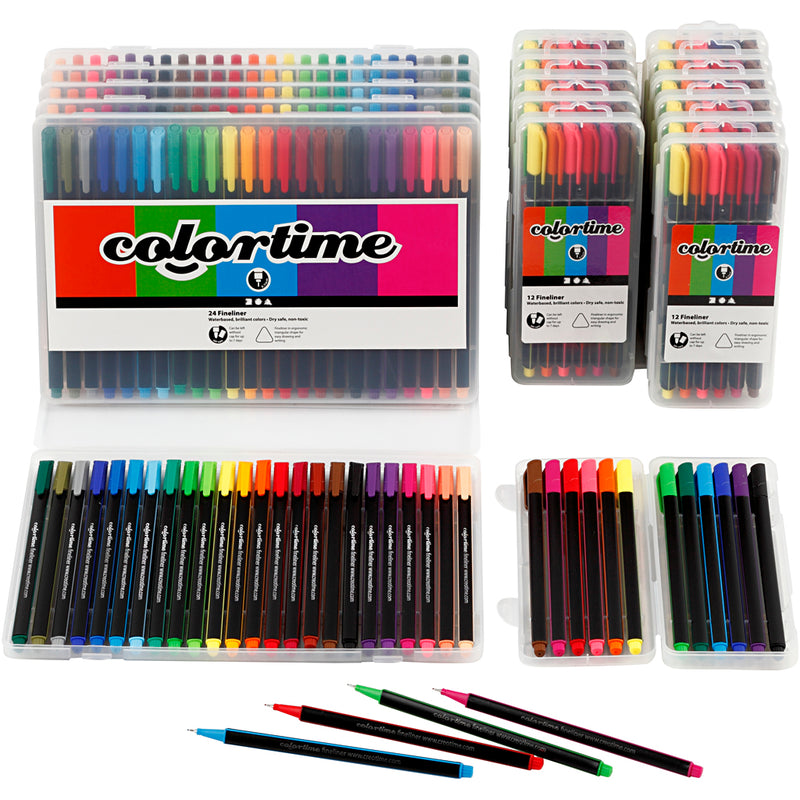 Creative Company Colortime Fineliners Colours, 18 abiti