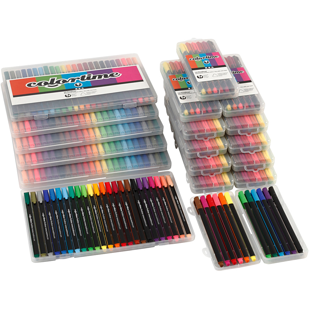 Creative Company Colortime Fineliners Colours, 18 abiti
