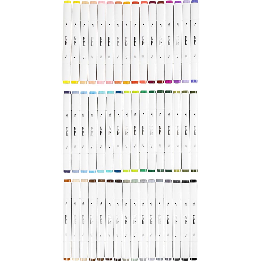 Pennarello Creative Company, larghezza tratto 1+8 mm, colori standard, 48 pezzi 1 scatola