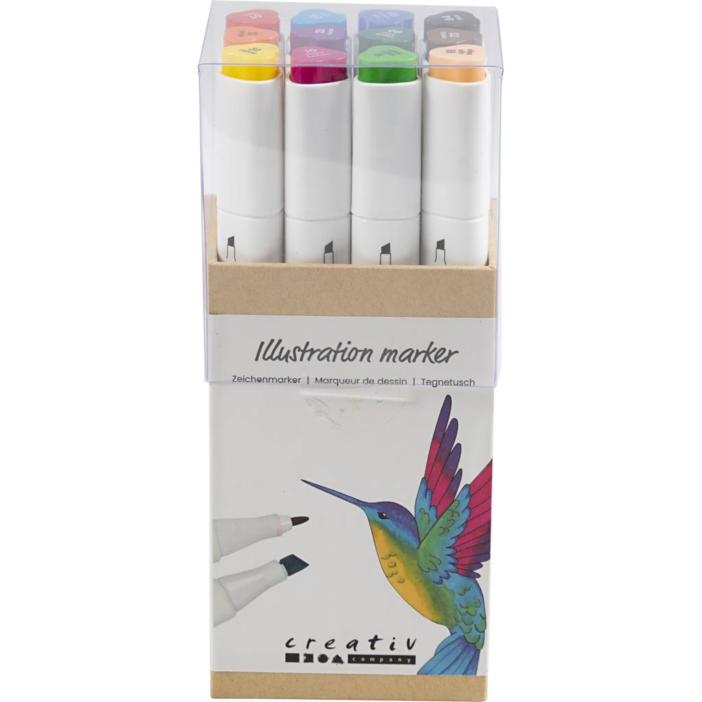 Creativ company http: www.cchobby.nl tekenstift-lijndikte-1-8-mm-standaardkleuren-12-stuk-1-doos