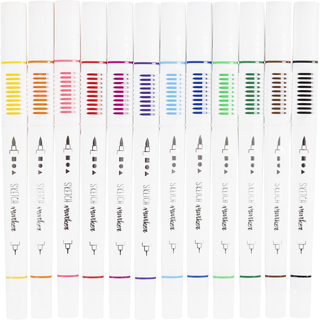 Creative Company Sketch Marker Color, 12st.