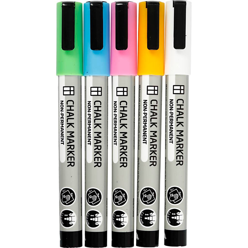 Creativ Company Krijt Markers Color, 5st.