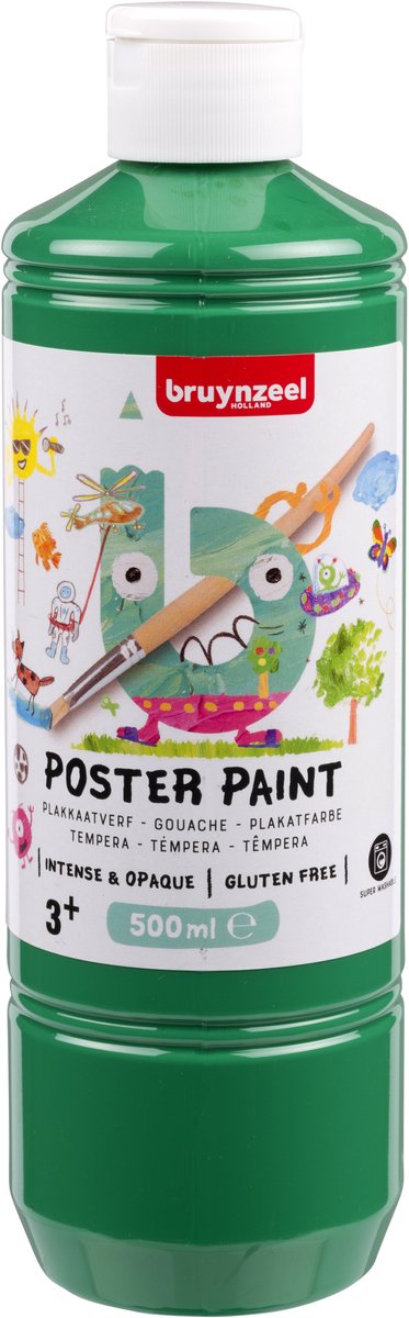 Bruynzeel • pittura a guazzo per poster da 500 ml verde
