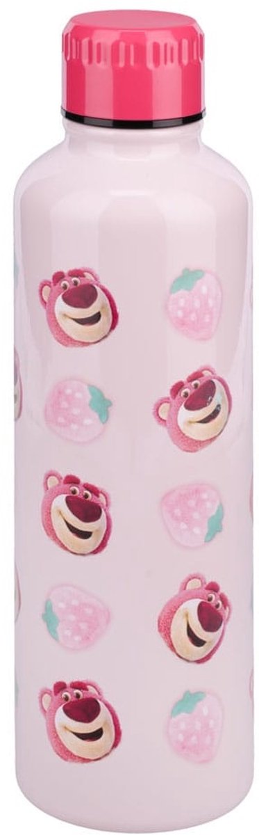 Paladone Loto Borraccia in Metallo Rosa con Tappo a Vite, Borraccia Riutilizzabile in Acciaio Inossidabile da 500 ml, Prodotto Disney Pixar Toy Story con Licenza Ufficiale per Bambini, Adolescenti e Adulti -
