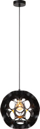 Lucide hannelore - lampada a sospensione - ø 30 cm - 1xe27 - nero