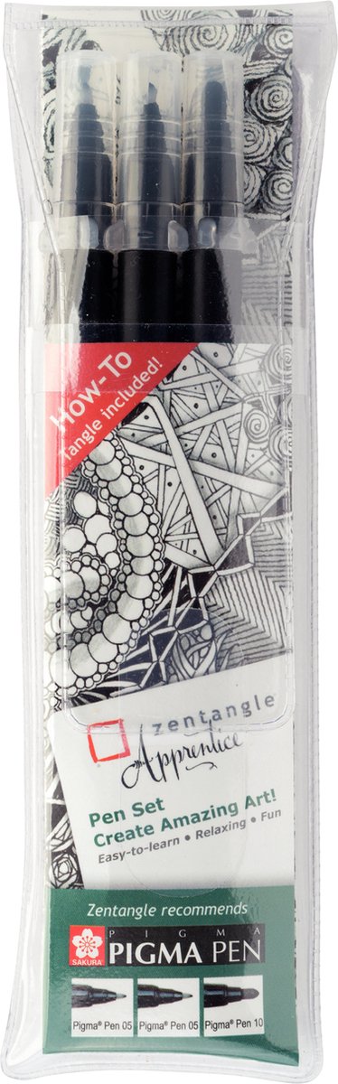 Bolígrafo aprendiz Sakura zentangle set 3
