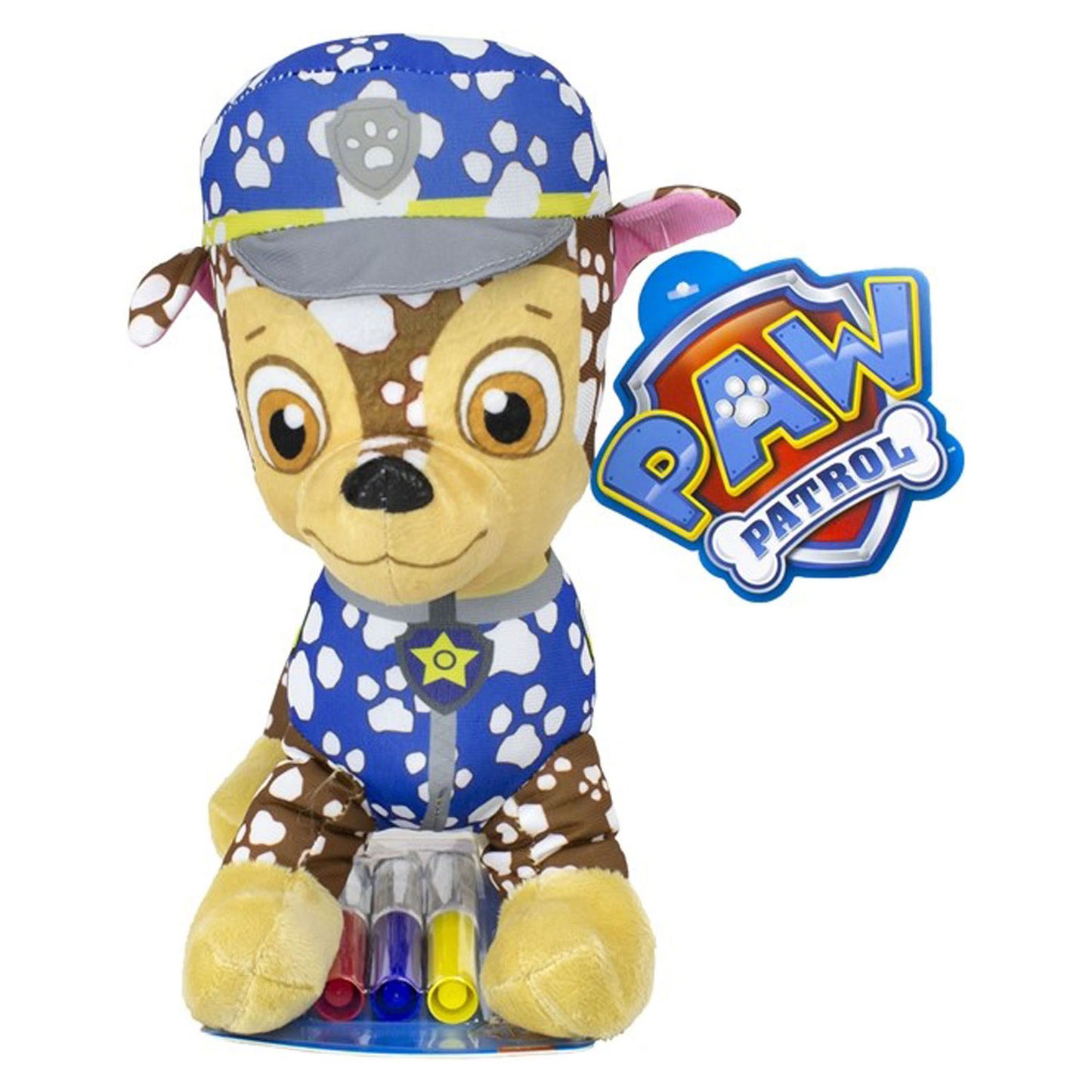 Paw Patrol Colore coccolone giocattolo con pennarelli - Chase