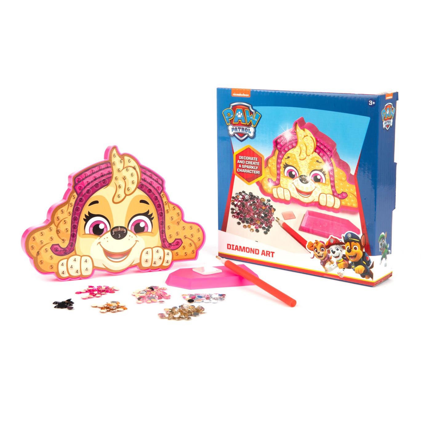 PAW PATROL PINTA DE DIAMONDO - SKYE