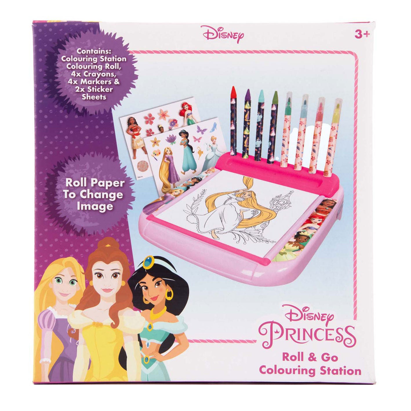 Sambro Princess Drawing Board con juego de colores Roll, 12dlg.