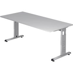 Scrivania Bach Hammerer Fox 19 5 180x80 cm in truciolare melaminico grigio
