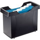 Archivador colgante Leitz de plástico negro que incluye 5 archivadores colgantes