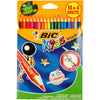 Matite colorate con evoluzione bic, esagonale, l: 17,5 cm, riempimento di 3 mm, vari colori, box da 18 pezzi 1