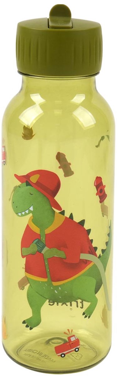 Trixie | botella para beber bombero mr. dino tritán 500ml