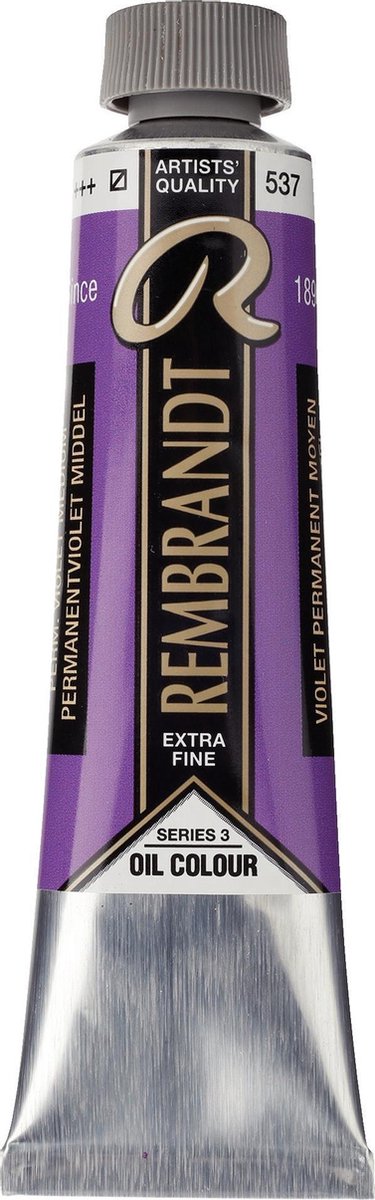 Pintura al óleo Rembrandt tubo 40 ml violeta permanente medio 537