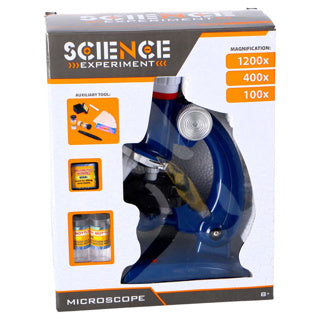 Microscopio básico con aumento de 100-1200x + luz