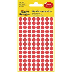 Punti di marcatura avery 3010 rossi 8mm
