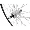 Rueda trasera 28'' aluminio zac 2000 llanta molida negra - rueda libre - eje macizo