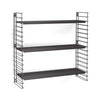 Tomado estantería retro negro 70x21x68cm