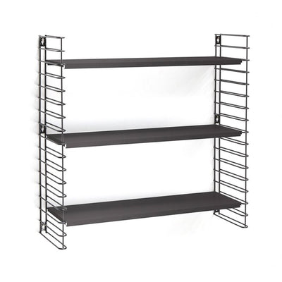 Tomado boekenrek retro geheel zwart 70x21x68cm