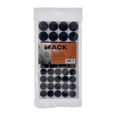 Mack 1069036 - assortimento feltro autoadesivo nero | 12 pezzi