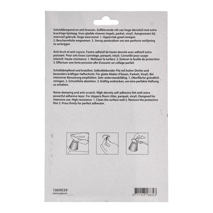Mack 1069039 - super feltro autoadesivo bianco 112 x 150 mm 2 pz | 12 pezzi