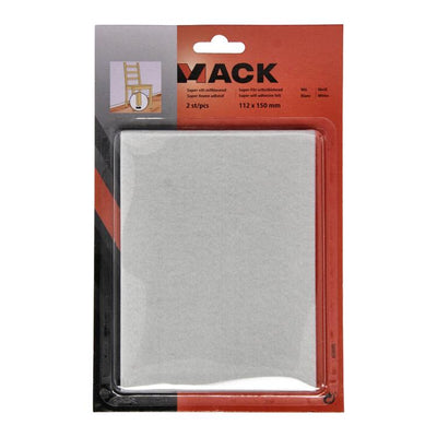 Mack 1069039 - super feltro autoadesivo bianco 112 x 150 mm 2 pz | 12 pezzi