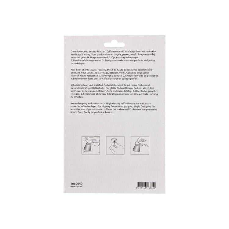Mack 1069040 - superfeltro autoadesivo marrone 112 x 150 mm 2 pz | 12 pezzi