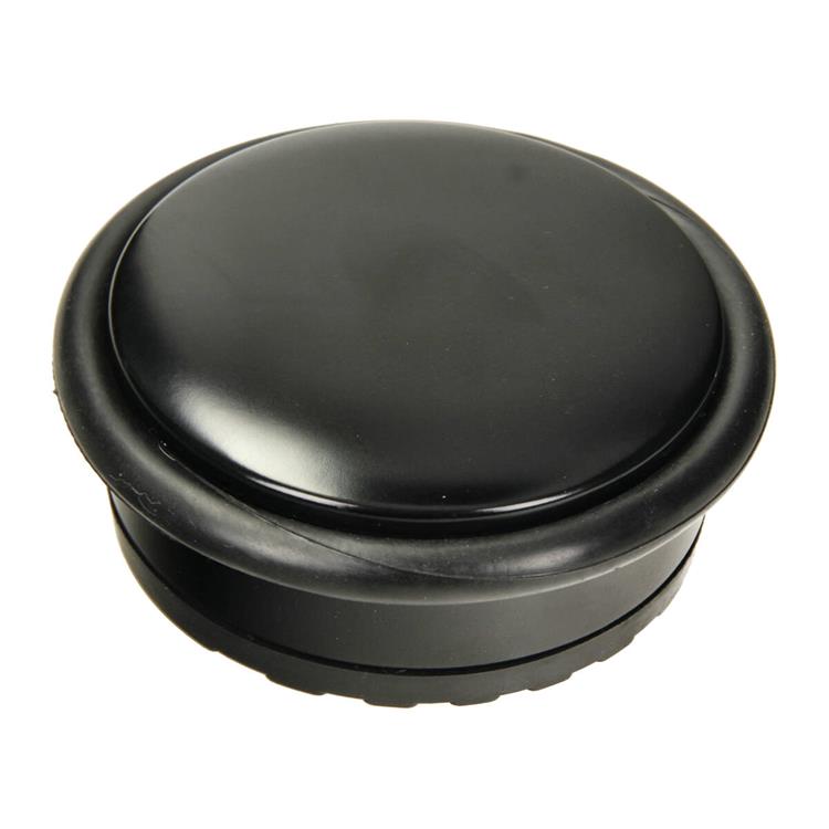 Mack 1069043 - fermaporta pesante nero 1,3 kg ø 95mm altezza 35mm | 6 pezzi