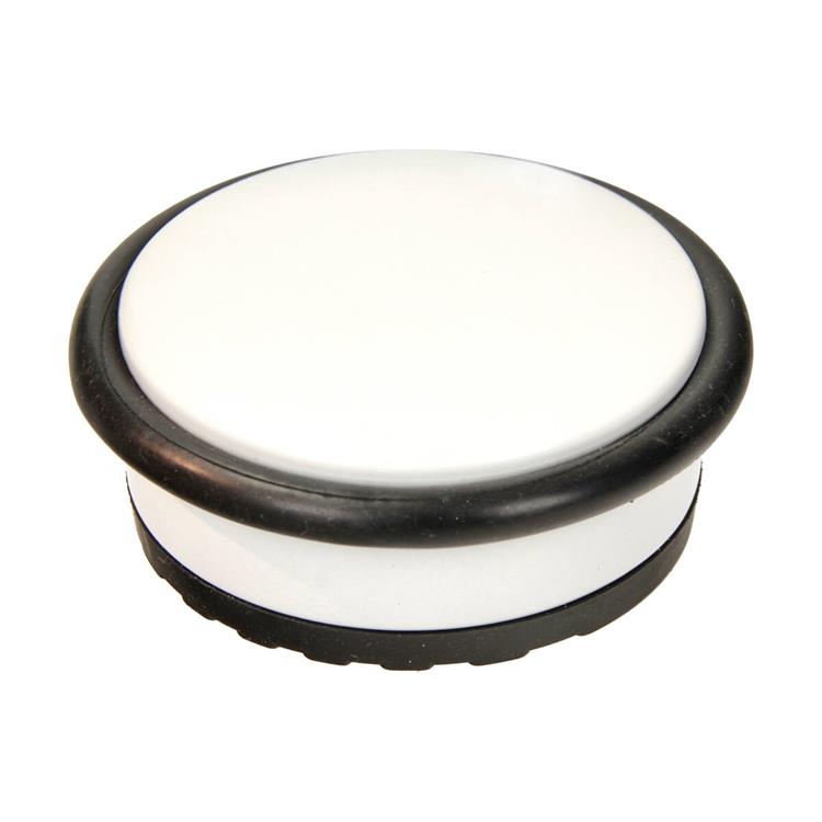 Mack 1069044 - tope de puerta pesado blanco 1,3 kg ø 95mm altura 35mm | 6 piezas