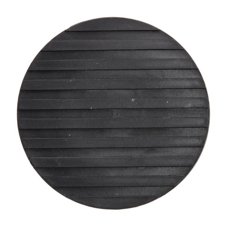 Mack 1069048 - fermaporta pesante nero alto 1,1 kg ø110mm 60mm | 6 pezzi