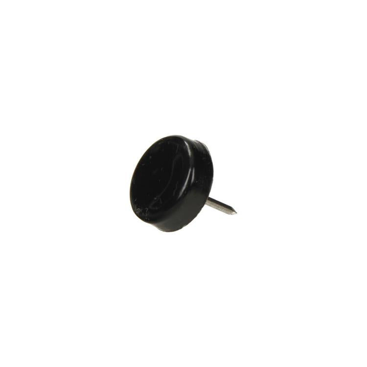 Mack 1066768 - puntale per sedia chiodo plastica nero ø 19 mm 12 pz | 6 pezzi