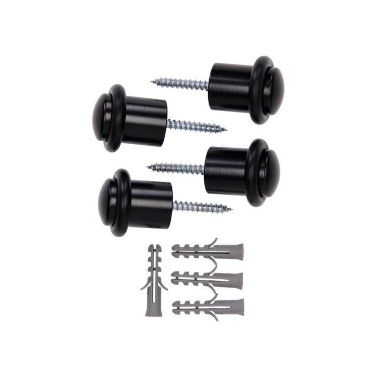 Mack 1069379 - cilindro fermaporta modello nero ø 20h30 mm 4 pz pz | 6 pezzi