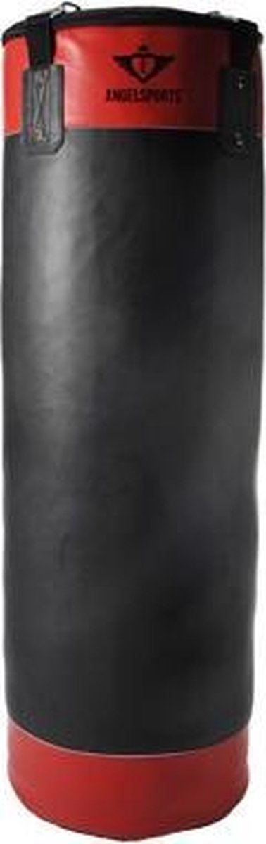 Saco de boxeo Engelhart 25 kg PVC cuero rojo negro – Saco de boxeo para niños – Incluye cadena para colgar 100 cm – Saco de boxeo de entrenamiento para uso recreativo –