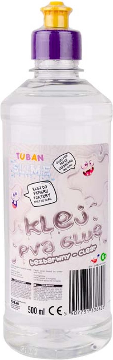 Tuban - colla vinilica per slime - trasparente 500 ml