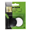 Mack 1069035 - fermaporta autoadesivo nero ø 40 mm 2 pz | 6 pezzi