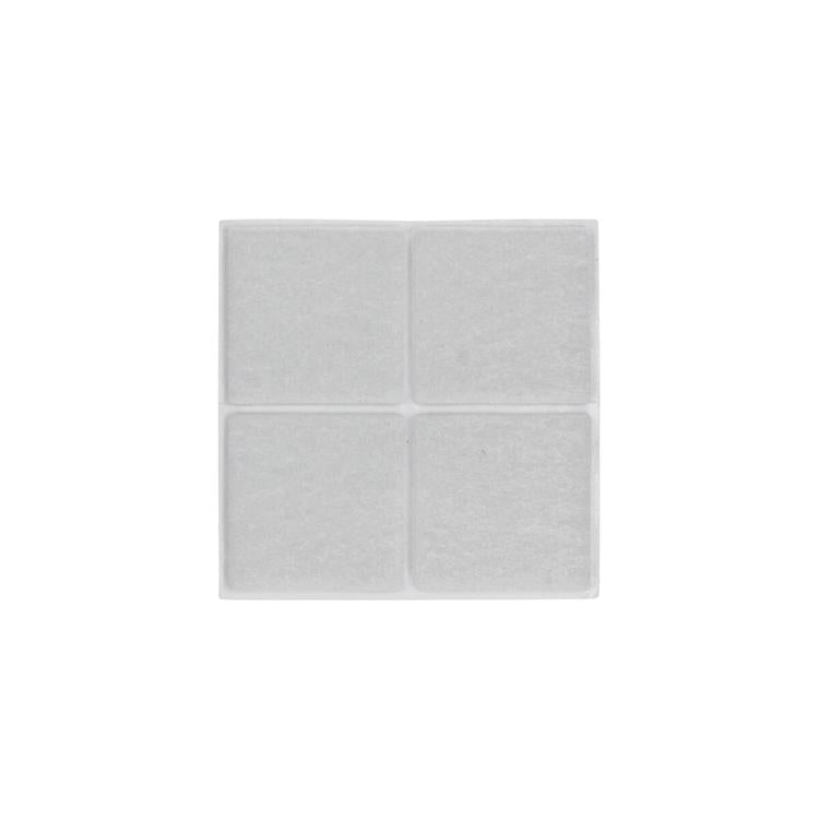 Mack 1069038 - super feltro autoadesivo bianco 34 x 34 mm 8 pz | 12 pezzi