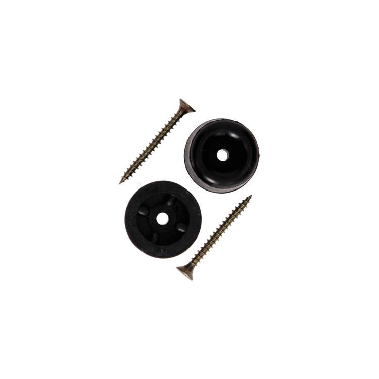 Mack 1069023 - gomma fermaporta + vite nera 30 x 35 mm 2 pz | 6 pezzi
