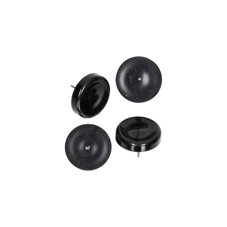 Mack 1066770 - fermasedia chiodo plastica nero ø 28 mm 4 pz | 6 pezzi