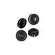 Mack 1066770 - fermasedia chiodo plastica nero ø 28 mm 4 pz | 6 pezzi