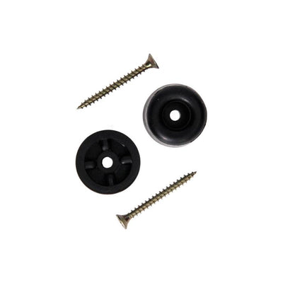 Mack 1069029 - gomma ferma porta + vite nera 30 x 25 mm 2 pz | 6 pezzi
