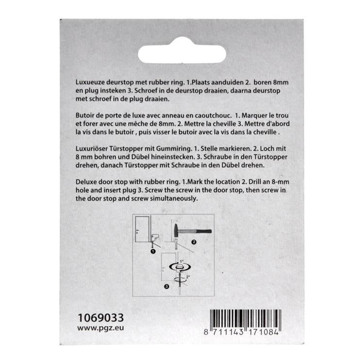 Mack 1069033 - cilindro fermaporta modello nero ø 28h28 mm 1 pz pz | 6 pezzi