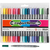 Pennarelli bifacciali - Colori extra, 20 pezzi.