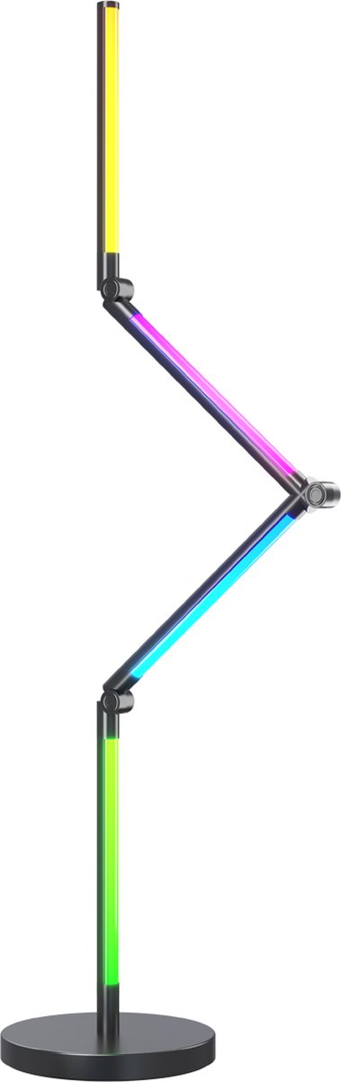 Lampada da terra LED intelligente Calex - lampada angolare WiFi intelligente - lampada da terra - illuminazione d'atmosfera dimmerabile RGB e luce bianca - controllo tramite app - 140 cm