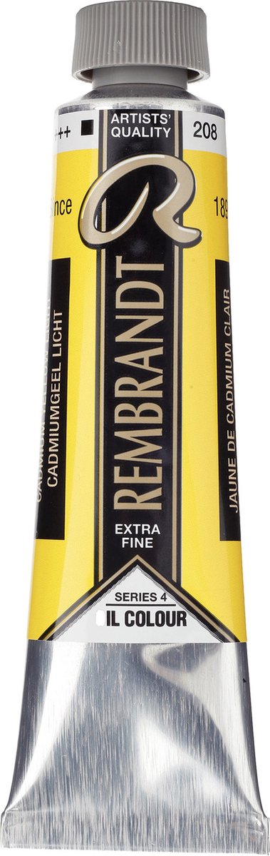 Rembrandt olieverf tube 40 ml cadmiumgeel licht 208