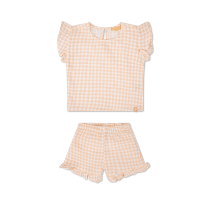 Cuadrícula del atardecer | Naranja de chicas blancas