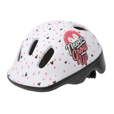 Polisport kinderhelm Hoggy. maat: XXS (44 48 cm), kleur: wit roze mat