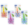 Forbici per bambini a zigzag 15,5 cm. 4 colori.