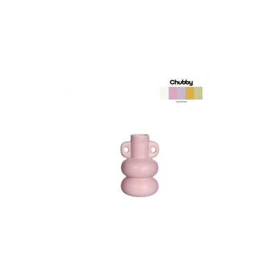 Portacandele Ideas 4 stagioni paffuto h12cm rosa